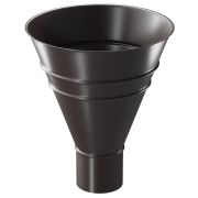 Воронка водосборная Премиум Сталь (Stal Premium) Шоколад, (RAL 8019)