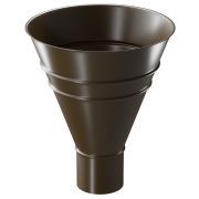 Воронка водосборная Премиум Сталь (Stal Premium) Каштан, (RAL 8017)