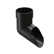Наконечник водосточной трубы Люкс (Lux) Карбон, (RR-33)