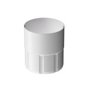 Муфта соединительная для водостока Премиум Сталь (Stal Premium) Пломбир, (RAL 9010)