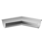 Внешний угол желоба 135˚ Премиум Сталь (Stal Premium) Пломбир, (RAL 9010)