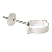 Хомут для водосточной трубы Премиум Сталь (Stal Premium) Пломбир, (RAL 9010)