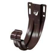 Кронштейн желоба карнизный (штампованный) Премиум Сталь (Stal Premium) Шоколад, (RAL 8019)