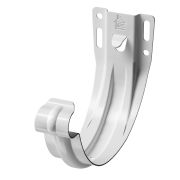 Кронштейн желоба карнизный (штампованный) Премиум Сталь (Stal Premium) Пломбир, (RAL 9010)