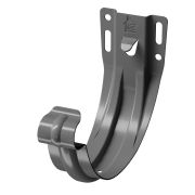 Кронштейн желоба карнизный (штампованный) Премиум Сталь (Stal Premium) Графит, (RAL 7024)