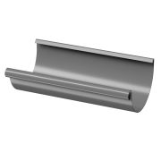 Желоб водосточный полукруглый 3 м Премиум Сталь (Stal Premium) Графит, (RAL 7024)