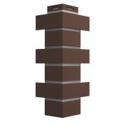 Угол наружный для фасадных панелей Флемиш, Коричневый
