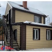 БЛОКХАУС Акриловый сайдинг | Премиум, Орех тёмный ВН-02 3100х320мм