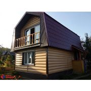 БЛОКХАУС Виниловый сайдинг | Люкс, Каштан ВН-01 3100х200мм