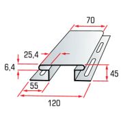 Планка «соединительная» белая Т-18 - 3,00м. «BH»