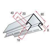 Планка «наружный угол», 3м, цвет Розовый