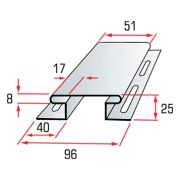 Планка «соединительная», 3м, цвет Лимонный