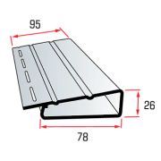 Планка «наличник», 3м, цвет Коричневый