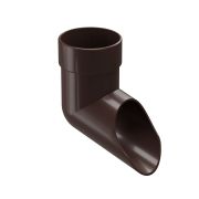 Наконечник водосточной трубы Люкс (Lux) Шоколад, (RAL 8019)