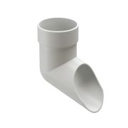 Наконечник водосточной трубы Люкс (Lux) Пломбир, (RAL 9003)