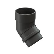 Колено водосточное 45˚ Люкс (Lux) Графит, (RAL 7024)