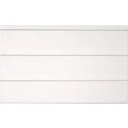 Пласт.вагонка трёхсекц. белая (3м х 0,24м)-241, 1уп.=10шт.