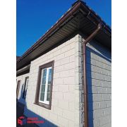 Желоб 125мм, ПВХ, серия Элит, 4м, цвет Коричнево-белый