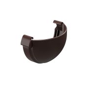 Заглушка желоба Люкс (Lux) Шоколад, (RAL 8019)