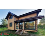 Труба водосточная 95мм, ПВХ, серия Элит, 4м, цвет Коричневый