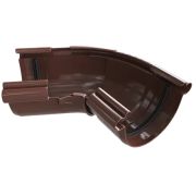 Угол желобаа 120-145°, ПВХ, серия Элит, цвет Коричневый