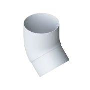 Колено трубы 45°, ПВХ, серия Элит, цвет Белый