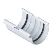 Муфта желоба, ПВХ, серия Элит, цвет Белый