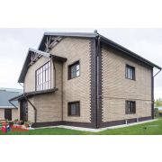 Труба водосточная 95мм, ПВХ, серия Элит, 3м, цвет Коричневый