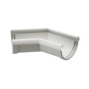 Угол желоба 135˚ Люкс (Lux) Пломбир, (RAL 9003)