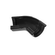 Угол желоба 120-145°, ПВХ, серия Элит, цвет Графит