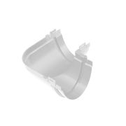 Угол желоба 90°, ПВХ, серия Стандарт, цвет Белый