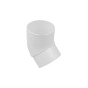 Колено трубы 67°, ПВХ, серия Стандарт, цвет Белый