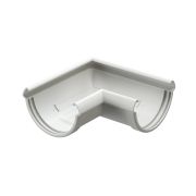 Угол желоба 90˚ Люкс (Lux) Пломбир, (RAL 9003)