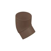 Колено трубы 67°, ПВХ, серия Стандарт, цвет Коричневый