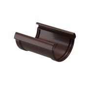 Соединитель желобов Люкс (Lux) Шоколад, (RAL 8019)
