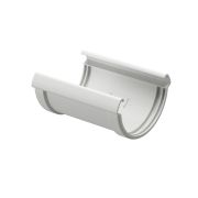 Соединитель желобов Люкс (Lux) Пломбир, (RAL 9003)