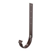 Кронштейн желоба металлический Люкс (Lux) Шоколад, (RAL 8019)