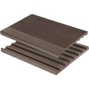 Универсальная полнотелая ступень Art Deco 345*22*3000 (Шоколад)