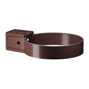 Хомут универсальный для водосточной трубы Премиум (Premium) Шоколад, (RAL 8019)