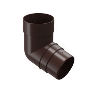 Колено 72˚ для водосточной трубы Премиум (Premium) Шоколад, (RAL 8019)