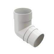 Колено 72˚ для водосточной трубы Премиум (Premium) Пломбир, (RAL 9003)