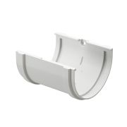 Соединитель желобов Премиум (Premium) Пломбир, (RAL 9003)