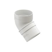 Колено водосточное 45˚ Стандарт (Standard) Белый, (RAL 9003)