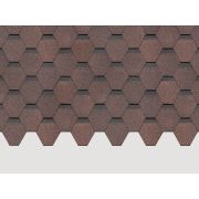 Гибкая черепица Docke Сота Коричневый