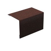 Уголок внешний металлический с посыпкой, Красный