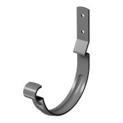Карнизный крюк для желоба короткий (гнутый) Стандарт Сталь (Stal Standard) Темно-серый, (RAL 7024)
