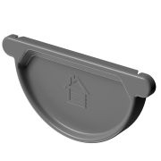 Заглушка желоба Стандарт Сталь (Stal Standard) Темно-серый, (RAL 7024)