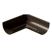 Внутренний угол желоба 90˚ Стандарт Сталь (Stal Standard) Коричневый, (RAL 8017)