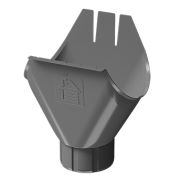 Водосточная воронка желоба Стандарт Сталь (Stal Standard) Темно-серый, (RAL 7024)