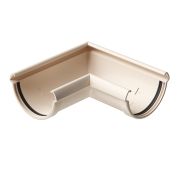 Угол желоба 90˚ Люкс (Lux) Латте, (RAL 1015)